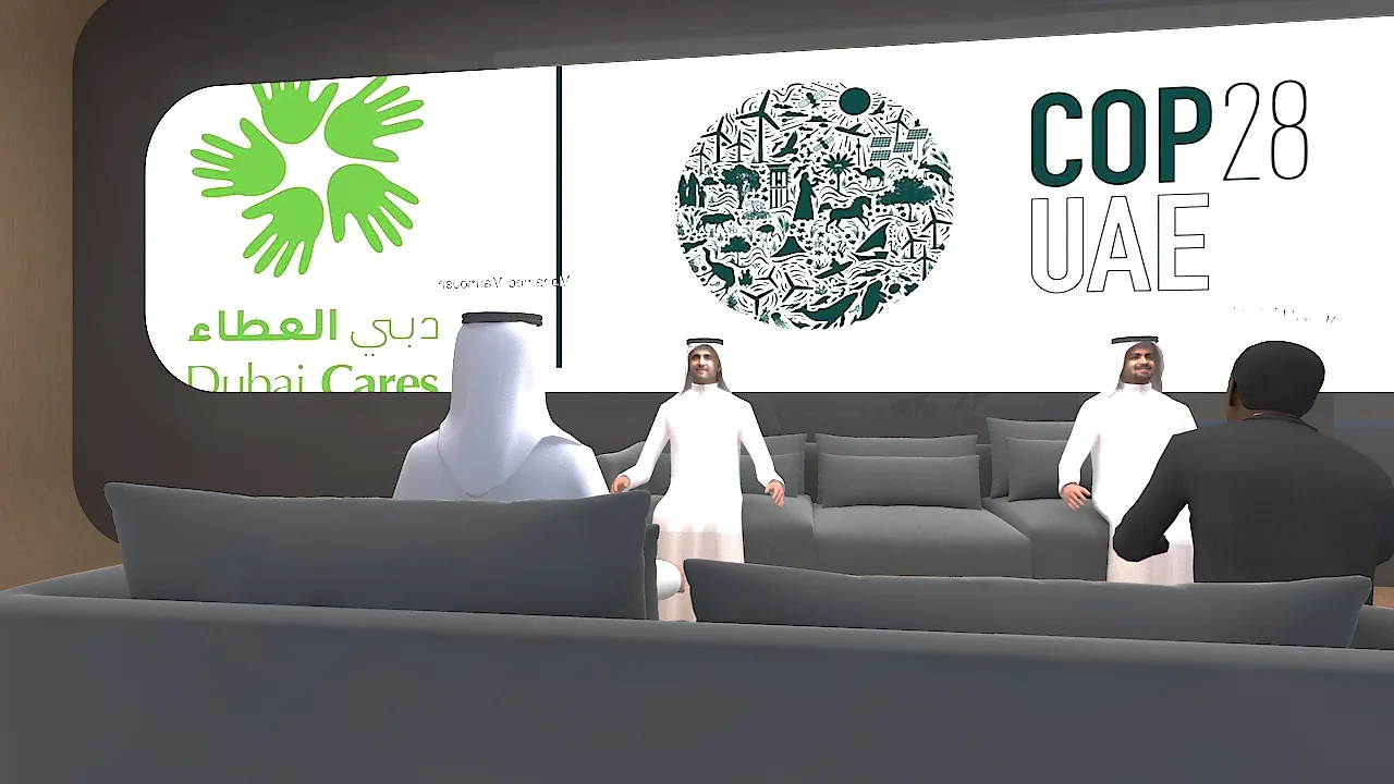 صالة استقبال وجلسة حوار بين المشاركين في نموذج ميتالايف جلوبال أرينا التجريبي